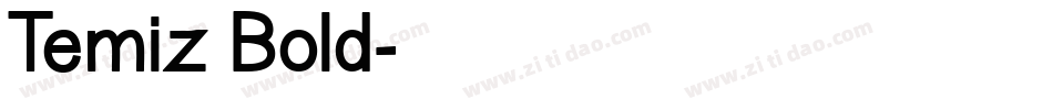Temiz Bold字体转换